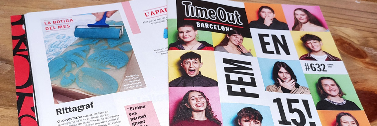 Time Out recomienda Rittagraf como tienda de serigrafía y sellos