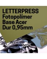 fabricació planxa letterpress base acer, dur 0,95mm