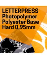 custom polyester-based letterpress plate , hard 0.95mm