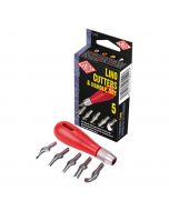 Lino Cutters and Handle Set - 5 cutters
