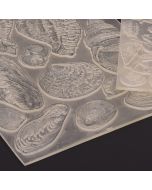plancha de sellos de polímero transparente