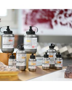 Acrílico Metalizado Lascaux Studio Bronze 250 ml para Serigrafía