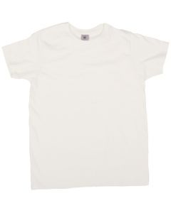 front image of white t-shirt of the brand B&C