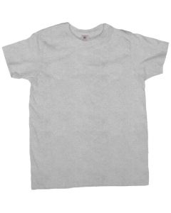 camiseta de manga corta B&C de color gris