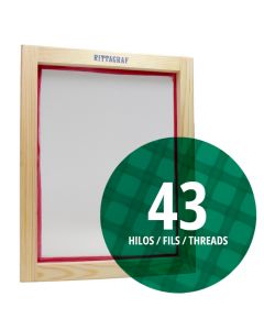 Fabricación Personalizada de Pantalla de Serigrafía 60x80 cm.-43 Hilos