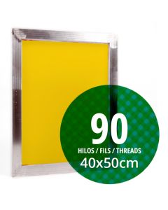 Fabricación Personalizada de Pantalla de Serigrafía 40x50 cm. - Marco Aluminio-90 Hilos