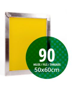 Fabricación Personalizada de Pantalla de Serigrafía 50x60 cm - Marco Aluminio-90 Hilos