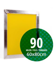 Fabricación Personalizada de Pantalla de Serigrafía 60x80 cm - Marco Aluminio-90 Hilos