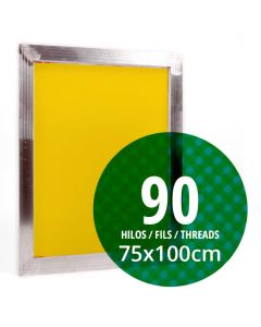 Fabricación Personalizada de Pantalla de Serigrafía 75x100 cm - Marco Aluminio-90 Hilos