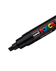Posca marker with broad beveled-tip