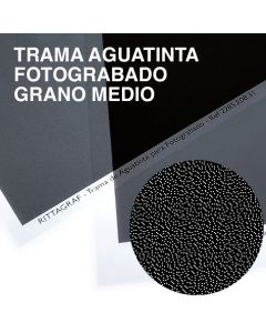 trama de aguatinta de grano medio para fotograbado